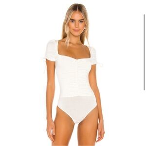 REVOLVE Lovers + Friends Jupiter Bodysuit White XS